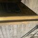 Beveled gold mirror