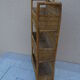 Wicker shelf with 3 compartments