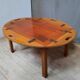 Table basse de bateau en acajou