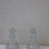 Lot of two glass decanters