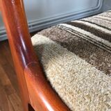 Wooden chair and woolly fabric
