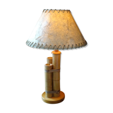 Bamboo naturalist lamp circa 1960