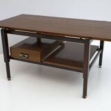 Ico Parisi Mid-Century Modern Italian Mahogany Coffee Table, 1950s