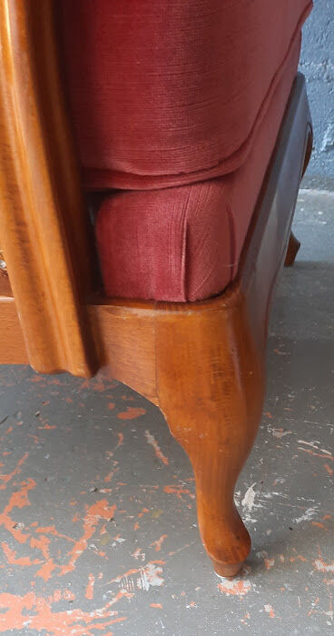 Pair of vintage canned armchairs