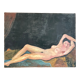 Oil on canvas, naked sleeping woman 1972