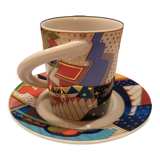 Selling Rosenthal No. 4 collector's cup, numbered, complete set (cup + saucer) in perfect condition