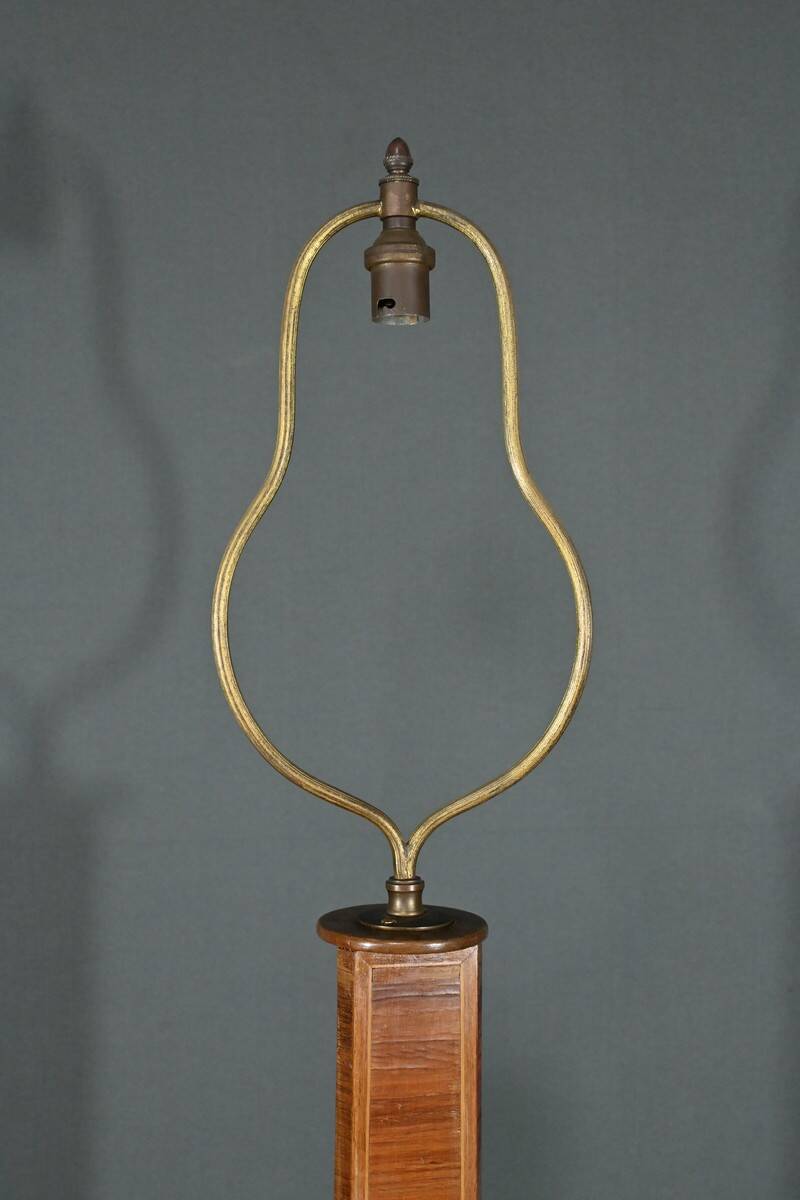 Important Marquetry Floor Lamp, Louis XV / Louis XVI Transition Style