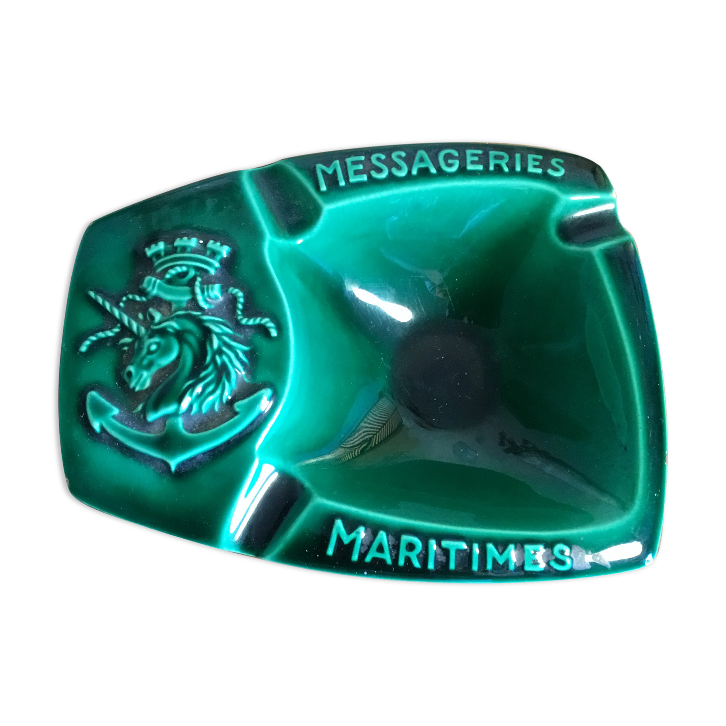 Cendrier vide poche messageries maritimes