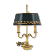 Hot water bottle lamp in solid bronze gilded louis XVI style "Lucien Gau"
