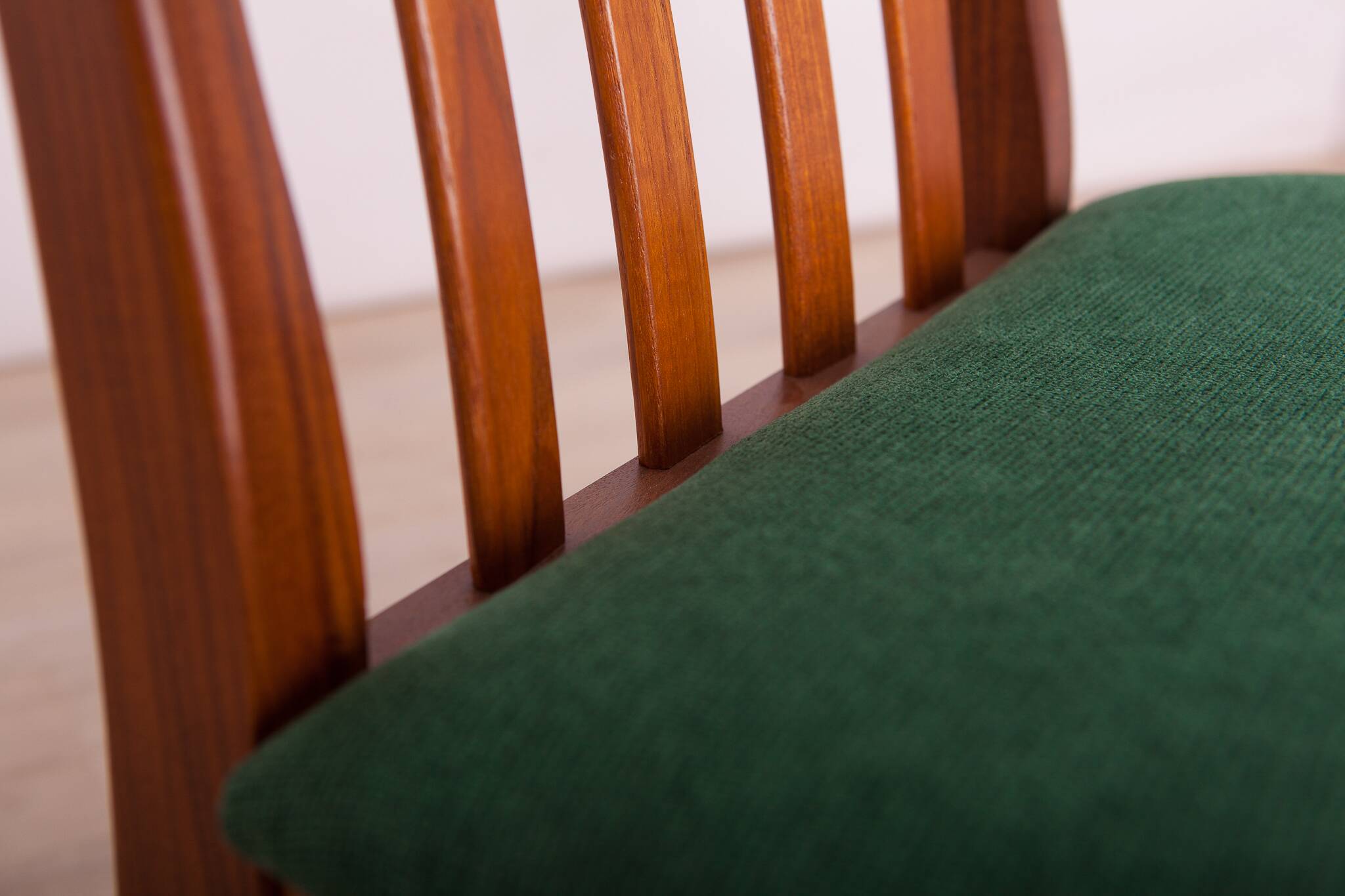 Fabric and Teak Dining Chairs by Leslie Dandy for G-Plan, 1960s, Set of 6