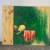 Modern still life with lemons, signed William Joël 95