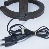 60s steel link floor lamp base