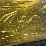 Buffet 2 portes avec plaques bronze chauve souris