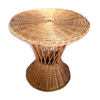 Table d'appoint en osier