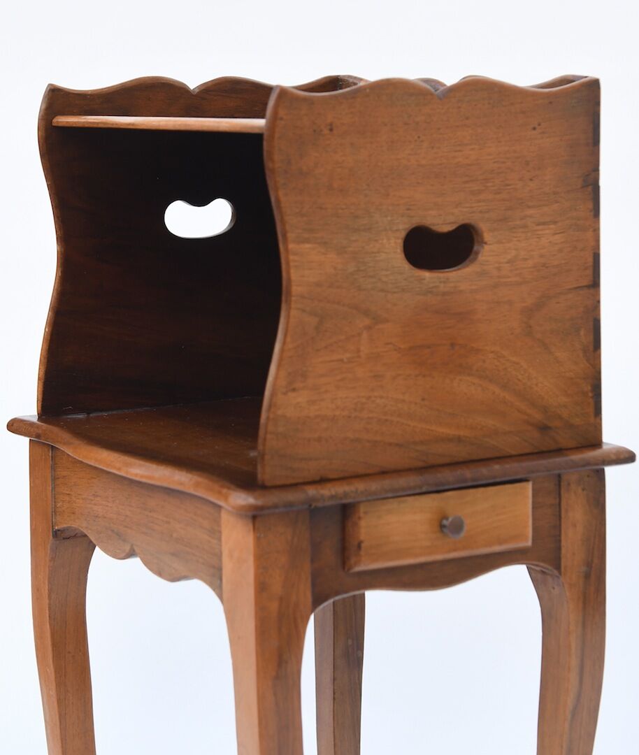 Pair of walnut bedsides