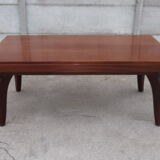Gaston Poisson modernist mahogany table, art deco 1940