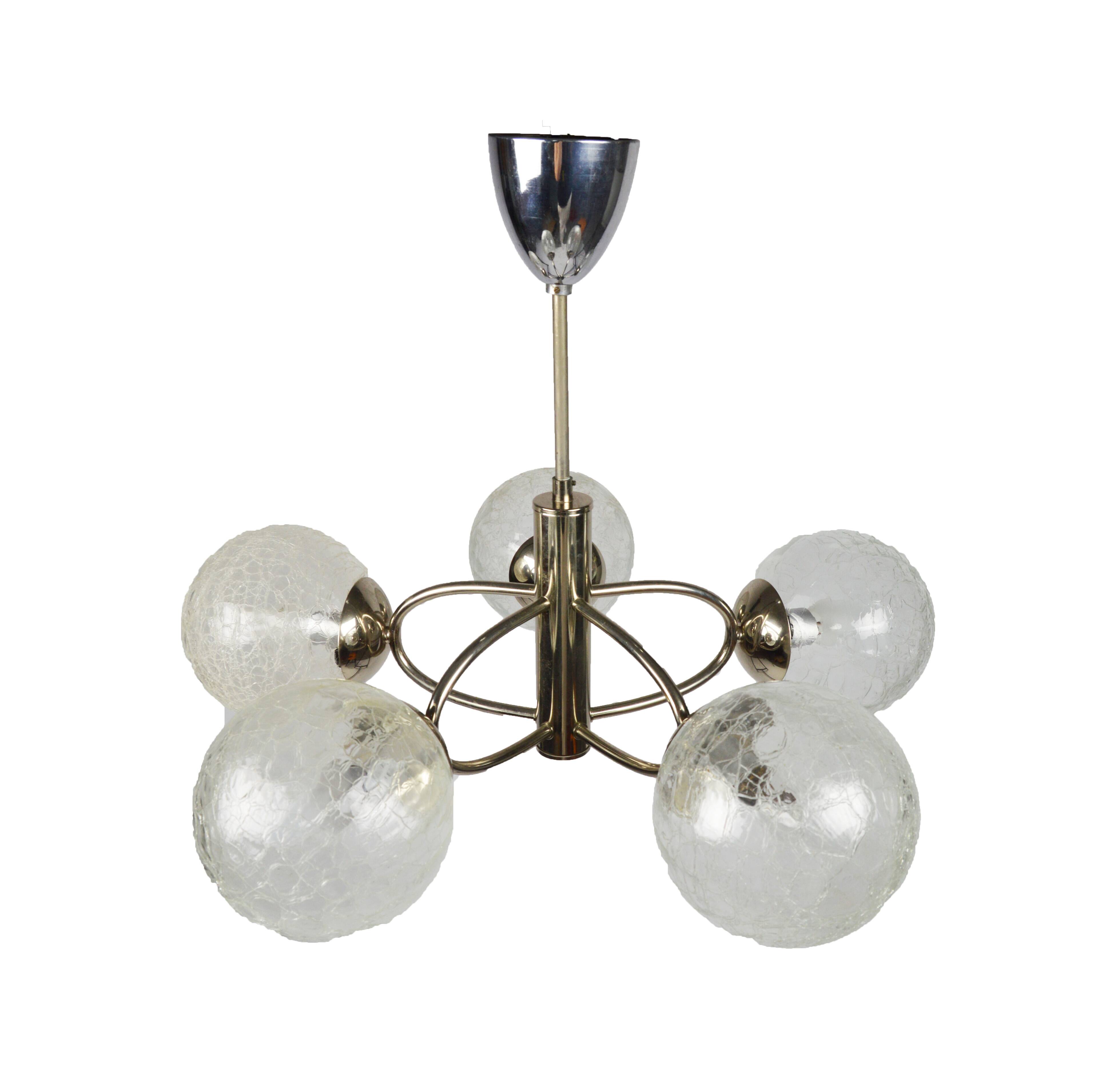 Sputnik style pendant lamp, 1970s