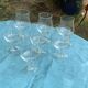 Set of 7 large Luminarc France wine glasses in transparent glass on a stem