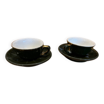 Paris bistro cups and its milk jug