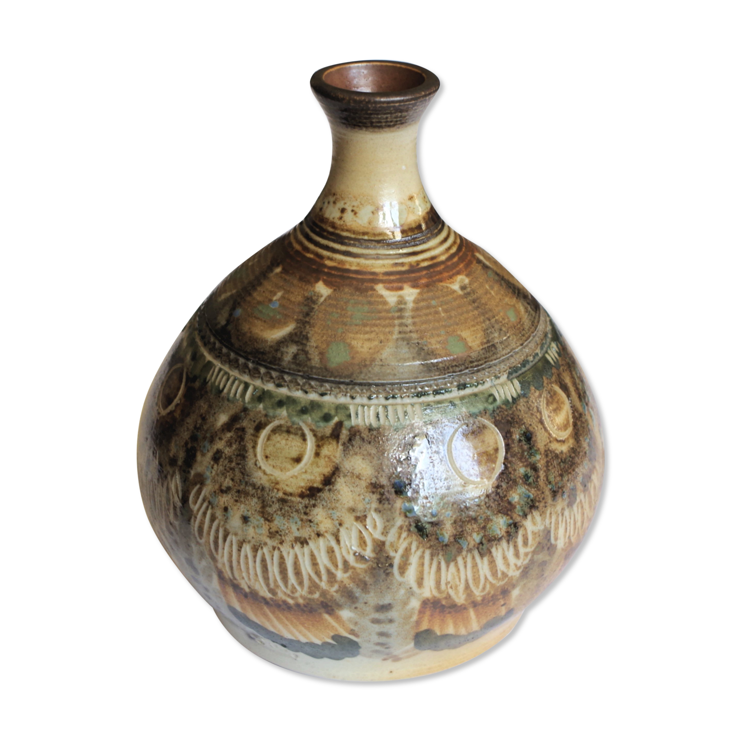 Ceramic vase by JC Courjault