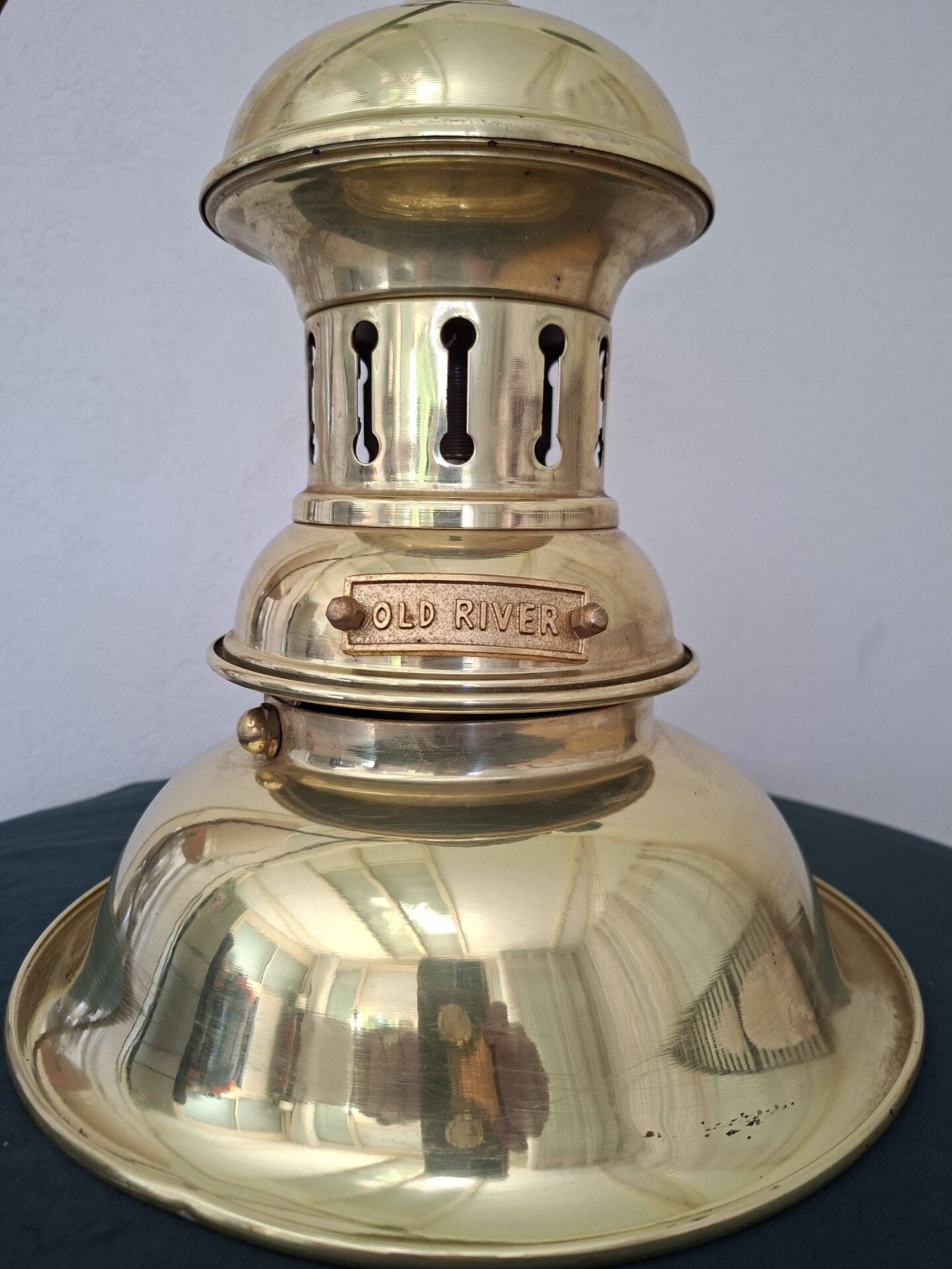 Brass marine suspension "Old River" — Vintage table lamp