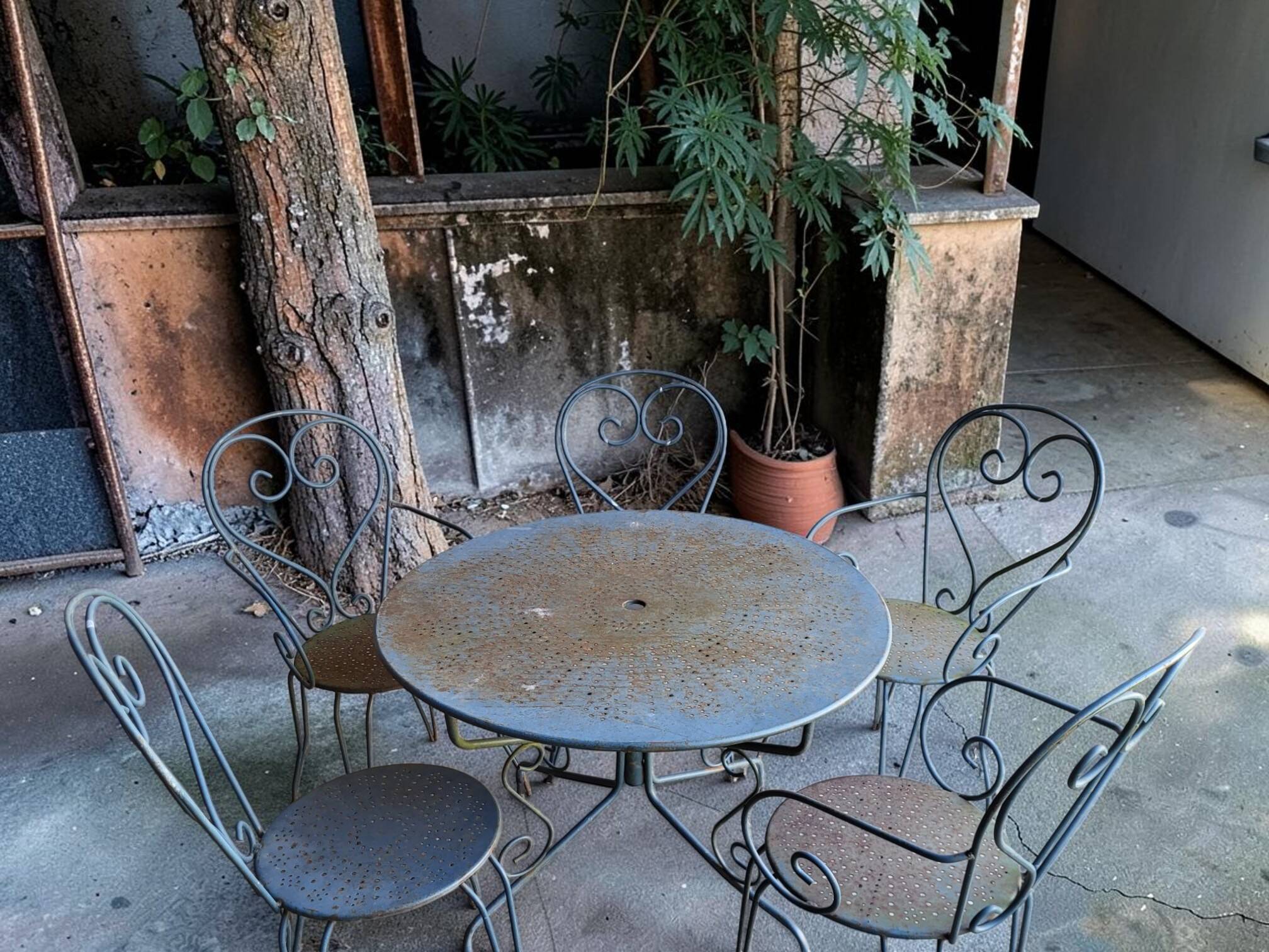 Salon de jardin en fer