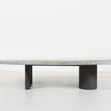 Sculptural Pia Manu coffee table in marble and stone, Belgium 1970s