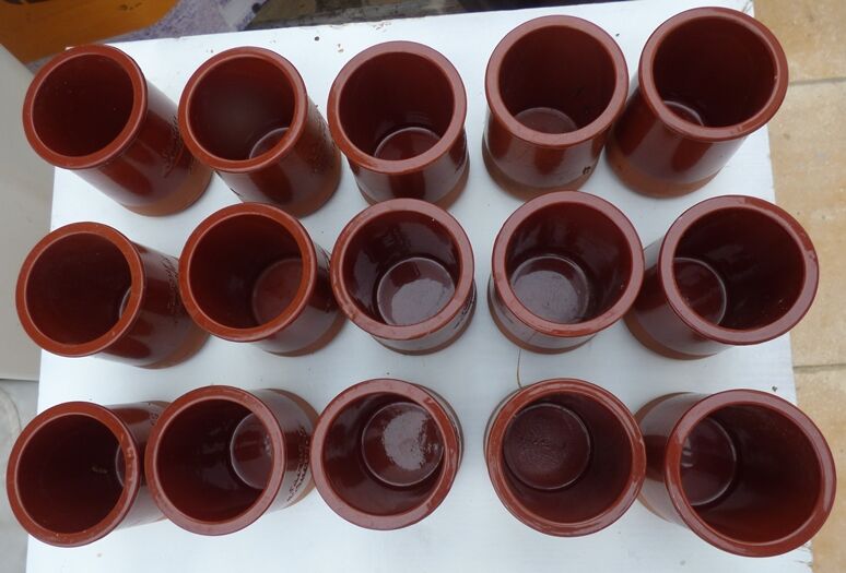 Marble pot VINTAGE inscription Flavor of yesteryear Yoplait brand C. MEIDIANO-VILA REAL