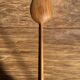 Salad server or flat-ended spatula spoon in teak L30 D9x8
