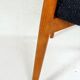 Vintage Scandinavian boucle navy blue chairs set of 4