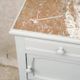 Antique bedside table with marble