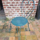 Wrought iron garden furniture , 1 table , 4 chairs
