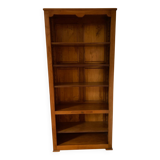 5-shelf solid wood bookcase