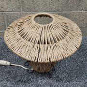 Metal and rope lamp 1960