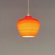 Suspension in Opaline Red - Vintage - Scandinavian - 1960s-70s