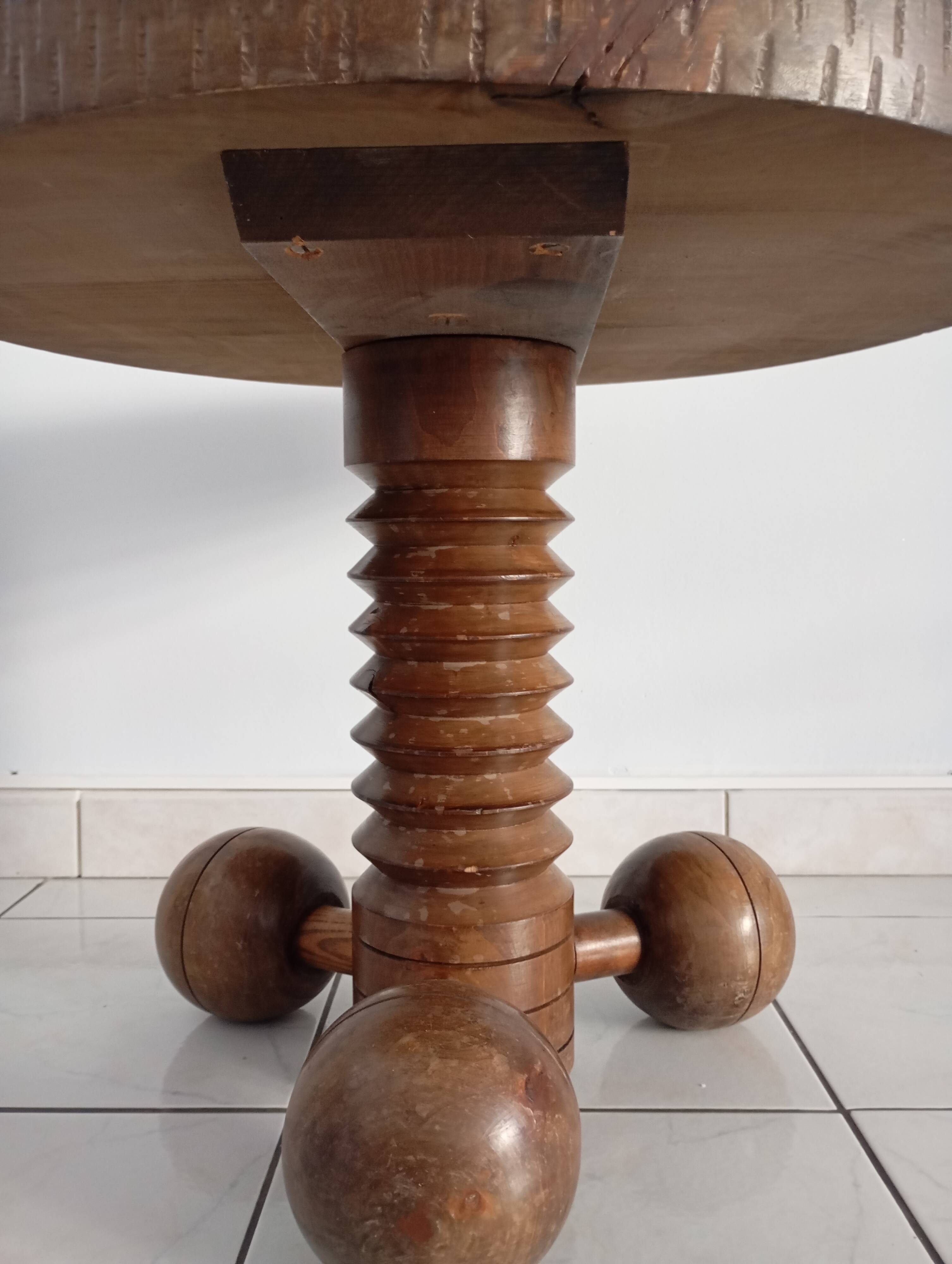 Charles Dudouyt style Pedestal Table