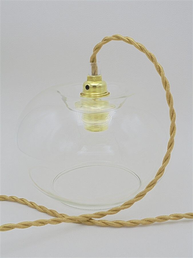 Transparent glass hanging