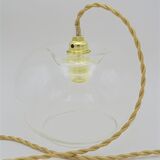 Transparent glass hanging