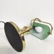 Banker lamp notary golden opaline green