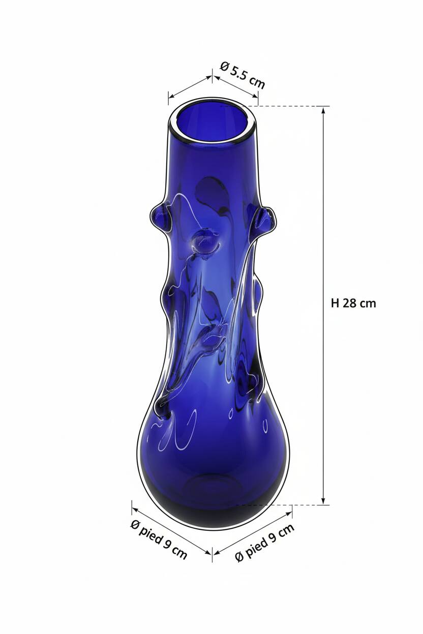 Sculptural Vase "Organic" by Jan Beránek - Škrdlovice, 1960