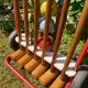 Vintage wooden croquet game