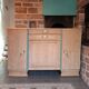 Art deco buffet in raw oak refurbished