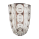Large crystal vase cut in Val Saint Lambert lozenges
