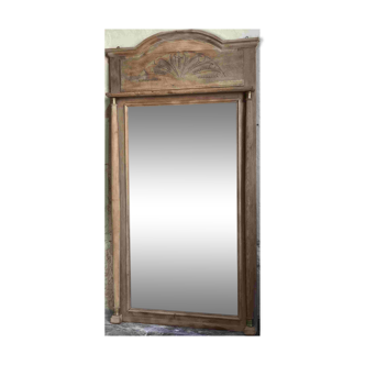 Miroir années 20 en chêne aérogommé naturel