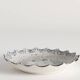 Japanese Meiji Period Light Blue Porcelain Dish with Cranes