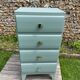 Chiffonier vintage 1960 vert eucalyptus