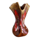 Vallauris vase in flamed ceramic, free-form model 330.