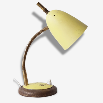 Lampe à poser années 50 à réflecteur orientable vintage 1950 rockabilly lamp