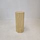 Italian travertine side table or pedestal, 1980's