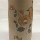 Vase manchette à l’oiseau en grès belge Lardinois